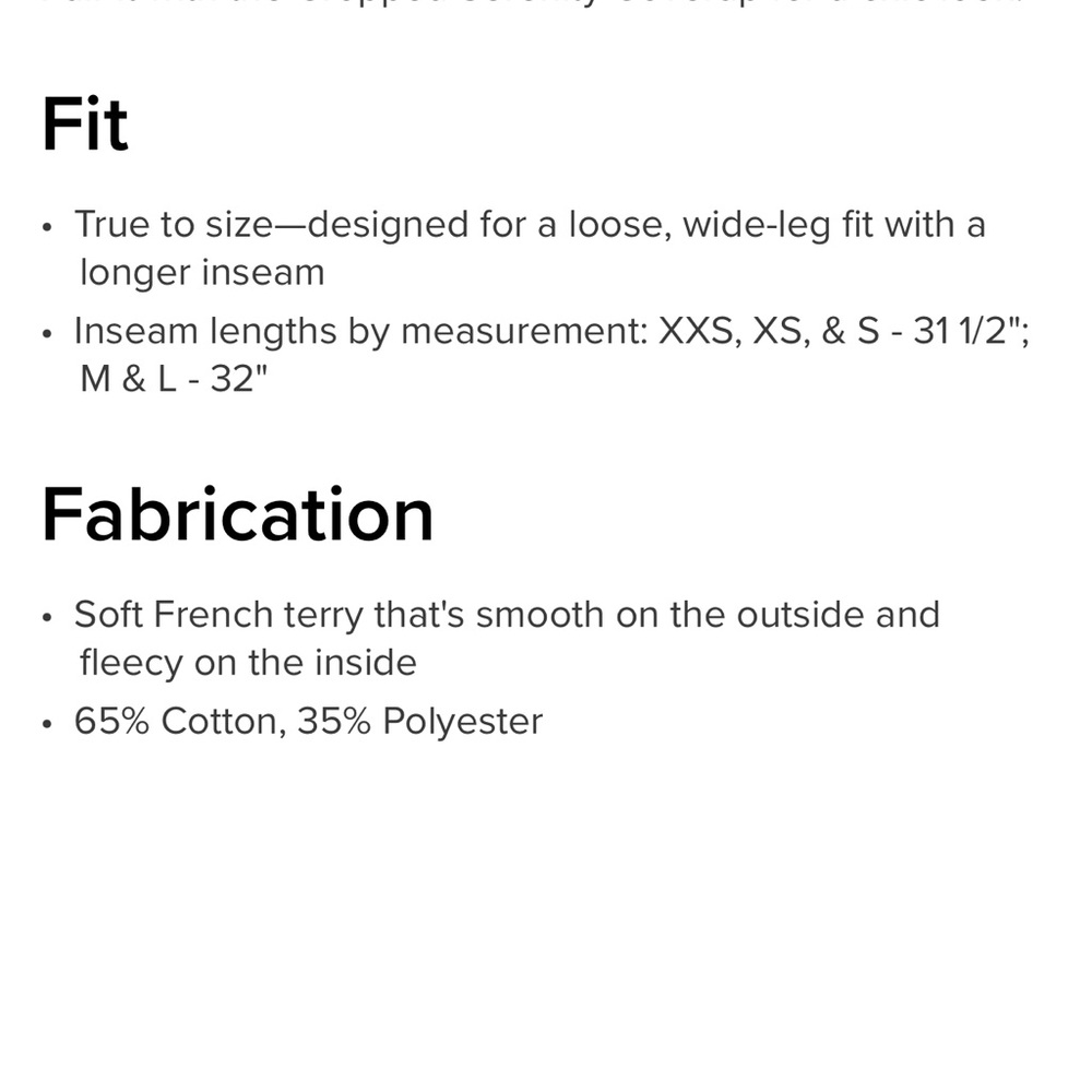 Alo Serenity Wide Leg Sweatpants - Light Gray NWT Size Small - Picture 5 of 5